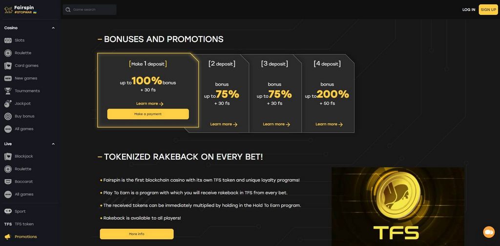 Evaluering og bonustilbud for FairSpin online gamblingbedrifter